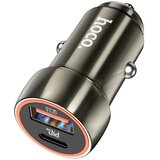 hoco. auto punjač Type C + USB QC3.0 Power Delivery 20W Z46A metalno sivi Cijene