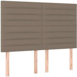  Box spring s madracem LED smeđesivi 140x200 cm tkanina | shoptok.hr