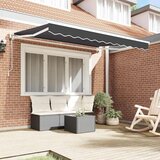 vidaXL Retraktilna tenda Antracit 250x200 cm blago - - Antracit - 22.86 - 250x200 cm - 2025- | Shoptok.si
