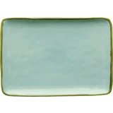 Rose & Tulipani Concerto - pravokotni krožnik 27 x 19 cm - Verde Acqua