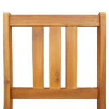 vidaXL Zložljivi vrtni stoli 4 kosa 36x46x86 cm Trden akacijev les | Shoptok.si