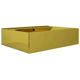  Umivaonik sa zaštitom od prelijevanja 60x46x16 cm keramički zlatni | shoptok.hr