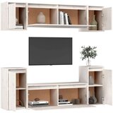 TV ormarići 6 kom bijeli od masivne borovine | shoptok.hr
