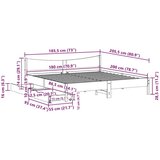 vidaXL Posteljni okvir s predali voščeno rjav 180x200cm trdna borovina, (21321642) | Shoptok.si