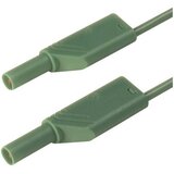 SKS Hirschmann 4 mm safety test lead\, 2x stackable plugs\, 2\,5 mm²\, 100 cm, (20423262) | Shoptok.si