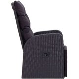  3-dijelni bistro set od poliratana s jastucima crni | shoptok.hr