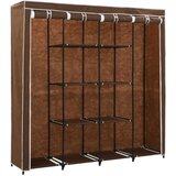  Garderobna omara s 4 predelki rjava 175x45x170 cm, (20705507) | Shoptok.si