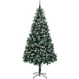 vidaXL Umjetno božićno drvce Zelena 240 cm PVC i Čelik i Plastika | shoptok.hr