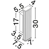 Nova Luce Metalna LED zidna lampa mat zlatna Misty – | shoptok.hr