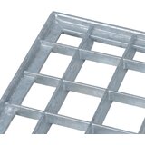  Rešetka Srebrna 40 x 40 x 2 cm Vruće pocinčani čelik | shoptok.hr