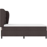 Box Postelja na vzmet z vzmetnico - Temno rjava, 160x200 cm Tkanina, (22051016) | Shoptok.si