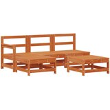  Set lounge namještaja za vrt 5 pcs Voštanosmeđa | shoptok.hr