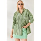 Olalook Shirt - Green - Relaxed fit | shoptok.hr