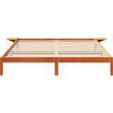 Konstrukcija postelje Voskast rjav 200 x 200 cm, (5000126476) | Shoptok.si