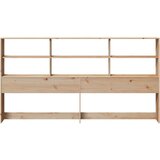 vidaXL Vzglavje s prostorom za shranjevanje 200 cm trdna borovina | Shoptok.si