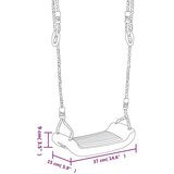  Gugalnica z lestvijo iz vrvi 2 kosa modra 37x15 cm PE | Shoptok.si
