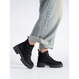 Sergio Leone Black lace-up suede ankle boots by | Shoptok.si