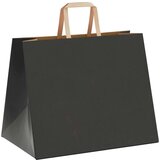  Papirnate vrećice 250 kom s ručkama crne 32x22x24 cm | shoptok.hr