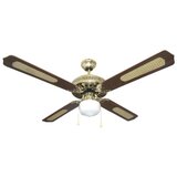 Eurolamp Plafonski ventilator sa svetlom E27, 125 cm, 70W, braon-zlatni 147-29001 | Eponuda.com