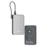 mx-pb194 fast charge 22.5w + wireless 15w type c 10000mah srebrni Power bank magsafe ( BAT9557 )