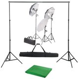  Fotografski studijski komplet s svetilkami in ozadjem | Shoptok.si