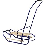 Metal Sled with Push Bar Backrest Strap Blue | shoptok.hr