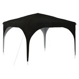  Rastezljivi šator za zabave 290 x 290 x 245 cm Crna | shoptok.hr
