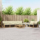  Set vanjskih sofa 7 kom. Bijela i krem | shoptok.hr
