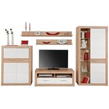 Modern Living Visoka Komoda Malta, Bela, Barva Hrasta | Shoptok.si