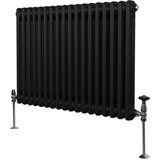 Monster Tradicionalni radiator z 2 stolpcema - 600 x 832 mm - črn, (21569779) | Shoptok.si