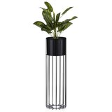 Metalna saksija LOFT 70x20 cm crna Cene