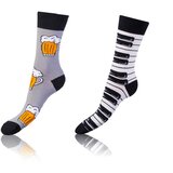 Bellinda CRAZY SOCKS 2x - Cheerful Socks 2 Pairs - Black - White | Shoptok.si