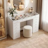 Hanah home toaletni sto Lucia, 120 cm, beli Cene