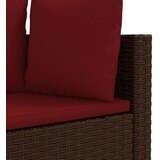  8-dijelni set vrtnih sofa s jastucima smeđi od poliratana | shoptok.hr