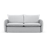 Cosmopolitan Design Svetlo siva žametna raztegljiva sedežna garnitura 194 cm Vienna – Cene
