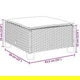  6-dijelni set vrtnih sofa s jastucima bež od poliratana | shoptok.hr