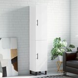 The Living Store Visoka omara visok sijaj bela 34,5x34x180 cm inženirski les - Visoka Omarica, (21661368) | Shoptok.si