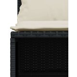  5-dijelna vrtna garnitura od poliratana s jastucima crna | shoptok.hr