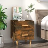 vidaXL noćni ormarić boja dimljenog hrasta 40 x 35 x 47,5 cm Cijene