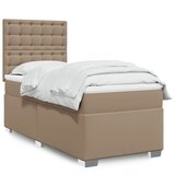  s oprugama i madrac cappuccino 100x200cm od umjetne kože | shoptok.hr