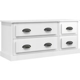 Maison Chic TV omarica - TV stojalo - Televizijska omarica visok sijaj bela 100x35,5x45 cm inženirski les, (21701399) | Shoptok.si