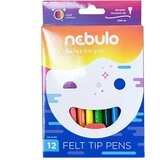 NEBULO Nebulo: Komplet 12 barvnih flomastrov na vodni osnovi | Shoptok.si