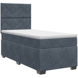  Boxspring krevet s madracem Tamnosiva 90 x 190 cm Bar&amp;scaron;un Slike