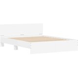 vidaXL Okvir kreveta s uzglavljem s uzglavljem Bijela 152 x 203 cm - Bijela 152 x 203 cm Cijene