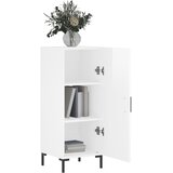 Komoda sjajna bijela 34,5 x 34 x 90 cm od konstruiranog drva | shoptok.hr