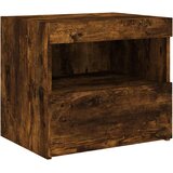  Noćni ormarić s LED svjetlima boja dimljenog hrasta 50x40x45 cm | Eponuda.ba