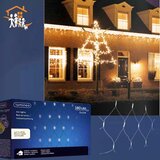 Olimp Sport Spoljašnja novogodišnja LED svetleća mreža 200x200cm Toplo bela Lumineo Icicle 494884 | Eponuda.com