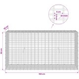  Gabion s žicom debljine 5 mm i mrežom 5x2,5 cm 100x30x50 cm | shoptok.hr