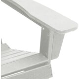 vidaXL Stol Adirondack s podnožjem Beli HDPE | Shoptok.si