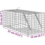 vidaXL Zamka za živali Zelena 31 x 13 x 12cm Jeklo | Shoptok.si